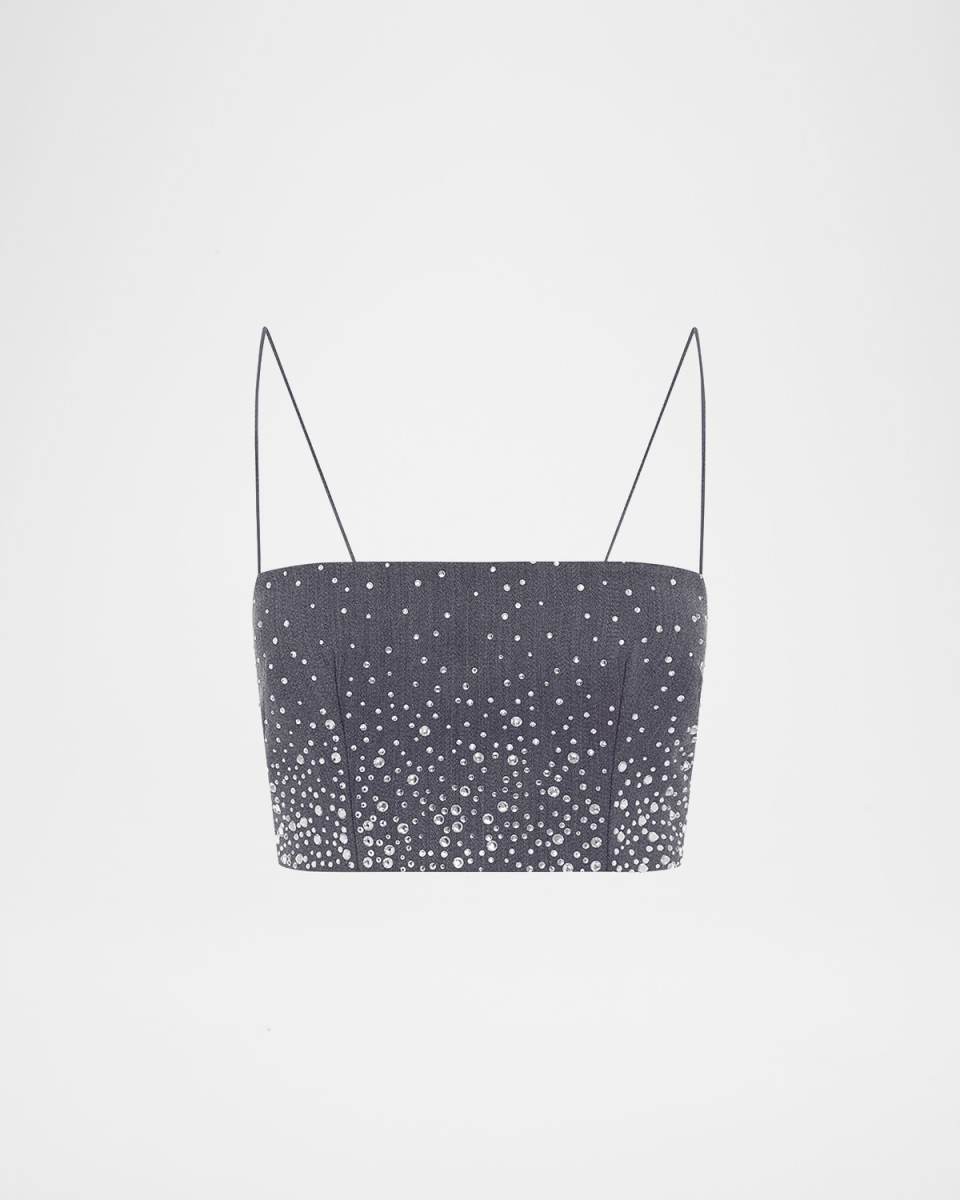 Degrade Crystal Suiting Crop Top
